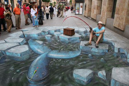 Drawing by Julian Beever