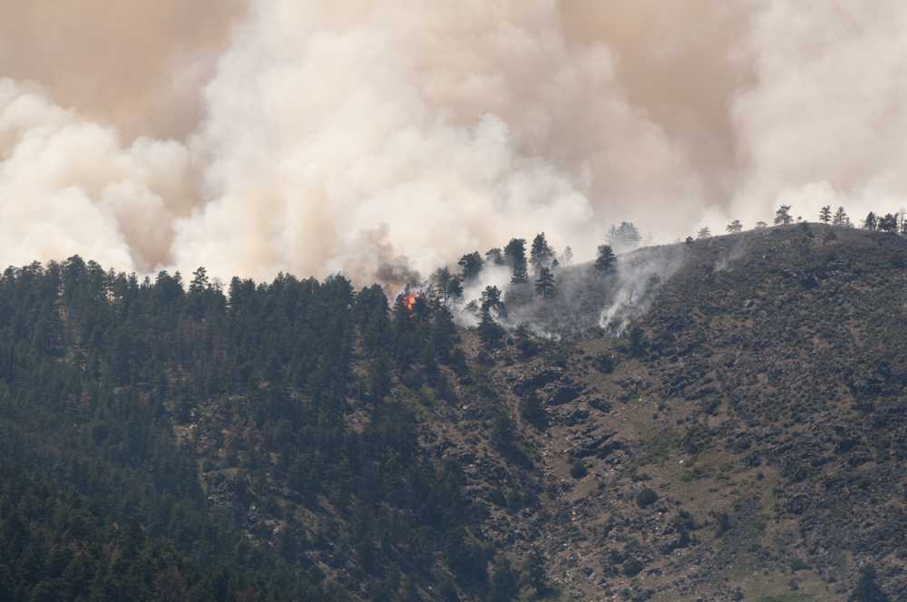 Flames of the High Park Fire.