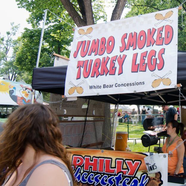 The food fair classic jumbo turkey leg was on sale at this year's Taste of Fort Collins. Photo: Nic Turiciano for the Collegian