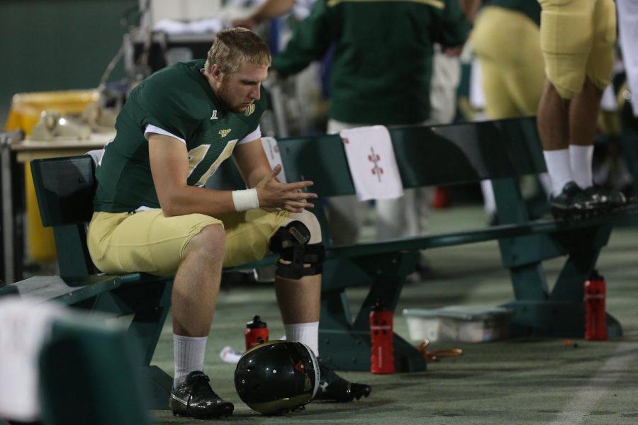 The Colorado State University Football team takes on the Utah State Aggies at Hughes Stadium Saturday evening.