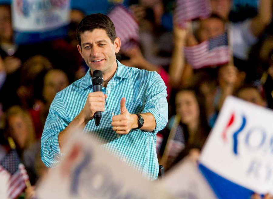 Vice Presidential Candidate Paul Ryan speaks for his campaign at Walker Manufacturing, a local lawn mower manufacture, on E. Harmony Rd. in Fort Collins Wednesday. Ryan spoke in support of small businesses and the state of the nations economy.