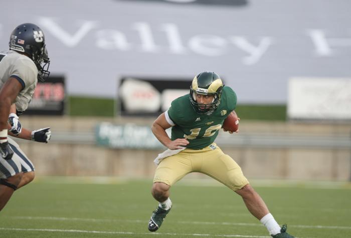 The Colorado State University Rams take on the Utah State Aggies on Saturday an Huges Stadium.