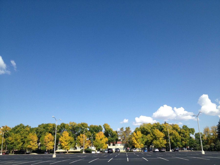 The parking lot where the on-campus stadium will be built sits empty on Sunday morning. In an announcement to the Colorado State community, Tony Frank approved the on-campus stadium.