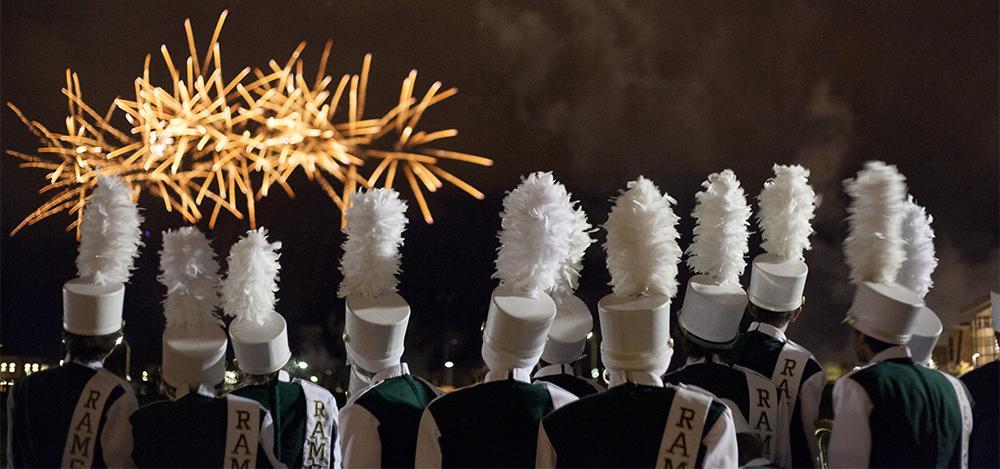 Csu Celebrates Homecoming With Parade Bonfire And Firework Display