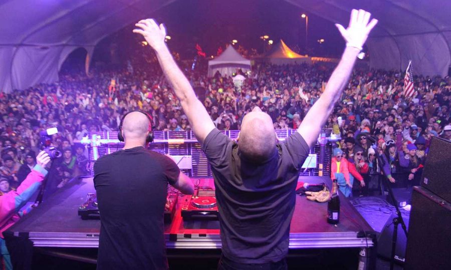 Dada Life gets down in the Groove tent at Snowball Music Festival in Avon, Colo. last year. This year the three day show in Winter Park will feature artists such as Pretty Lights, STS9 and Big Gigantic.