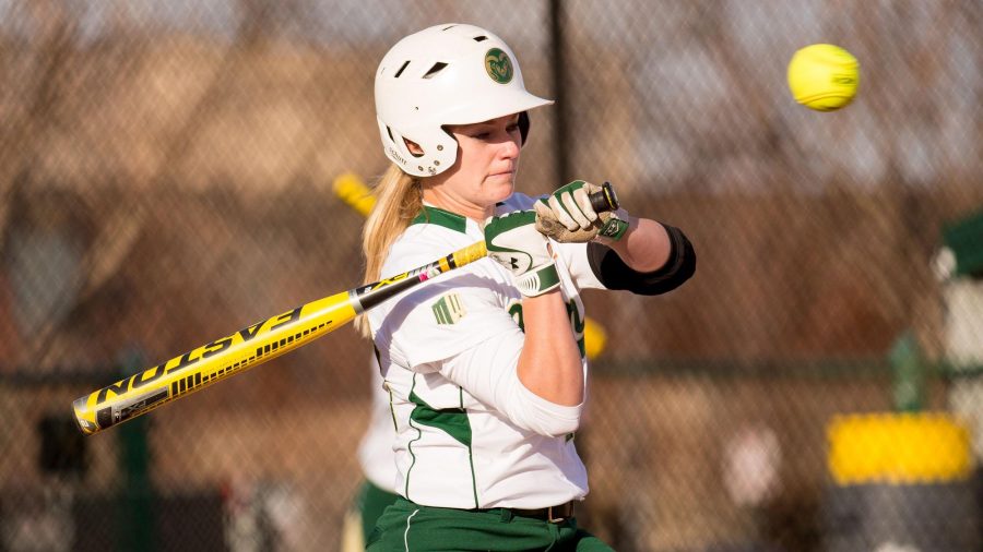 Sophomore outfielder Taylor Hutton swings at a pitch during the game against Northern Colorado on March 6. Today at 4 p.m. starts a three day series against UNLV at home.