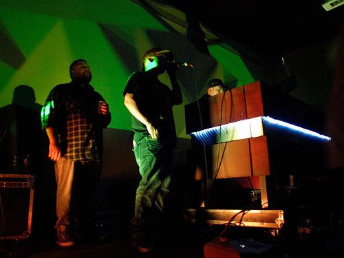 Dubstep and powwow combined in performance by A Tribe Called Red at CSU Lory Student Center