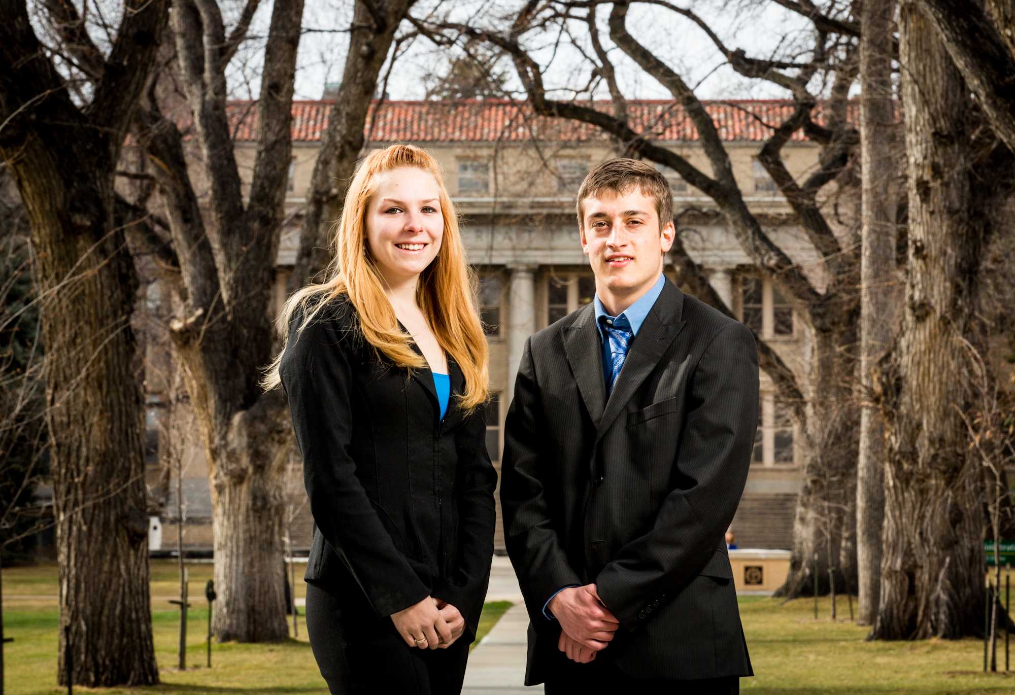 Wendy Bowling, left, and John Stockley. ASCSU President and Vice President candidate.