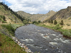 Poudre River as it flows through Larimer county