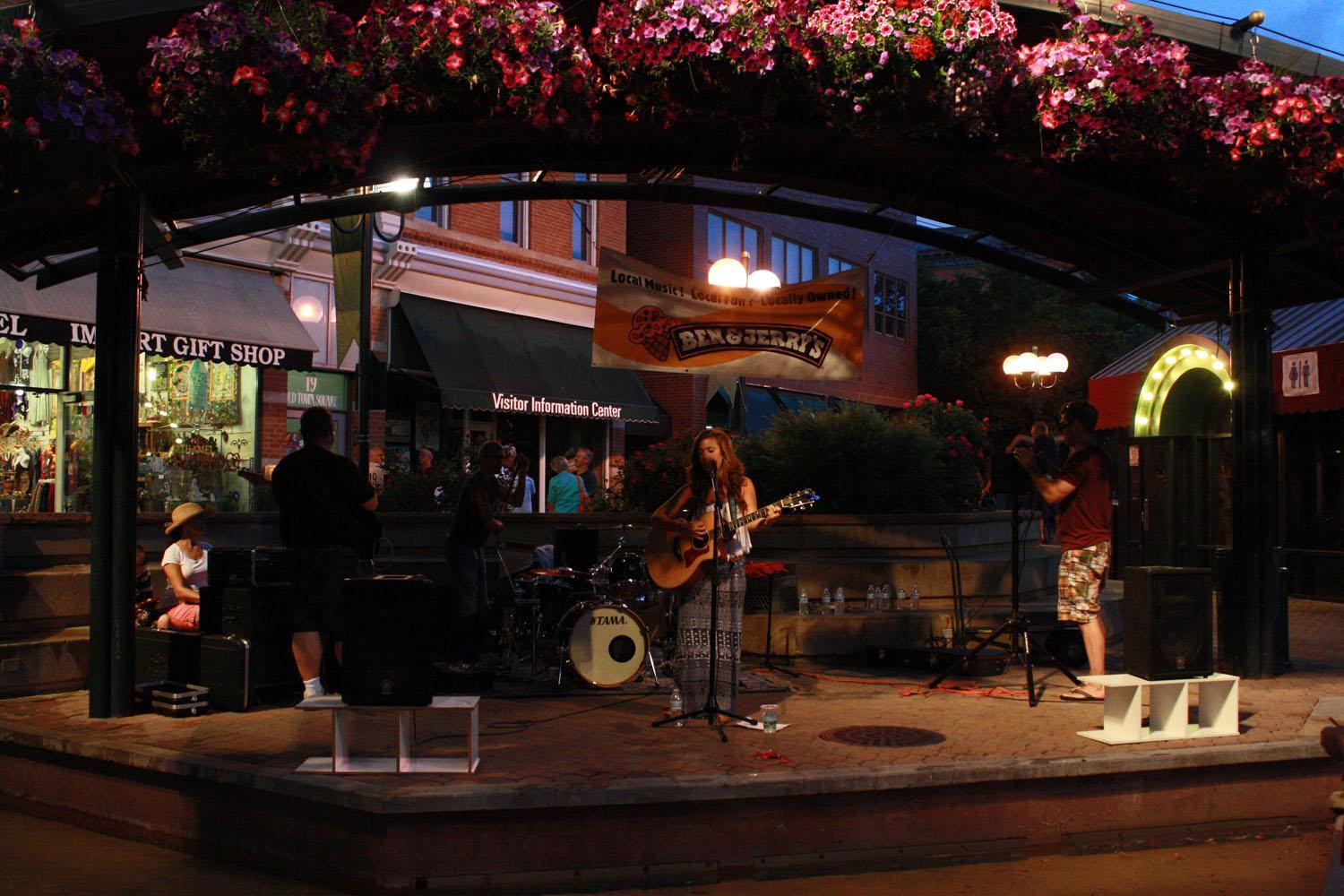 Lexi Shaney, an indie singer songwriter, performs Friday June 14 in Old Town Square as part of the Ben and Jerry's FAC Concert Series. Photo by Logan Martinez