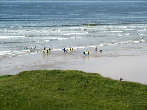 Surfers in Bundoran, Ireland. Photo courtesy of Terri O'Sullivan, flickr.com. 