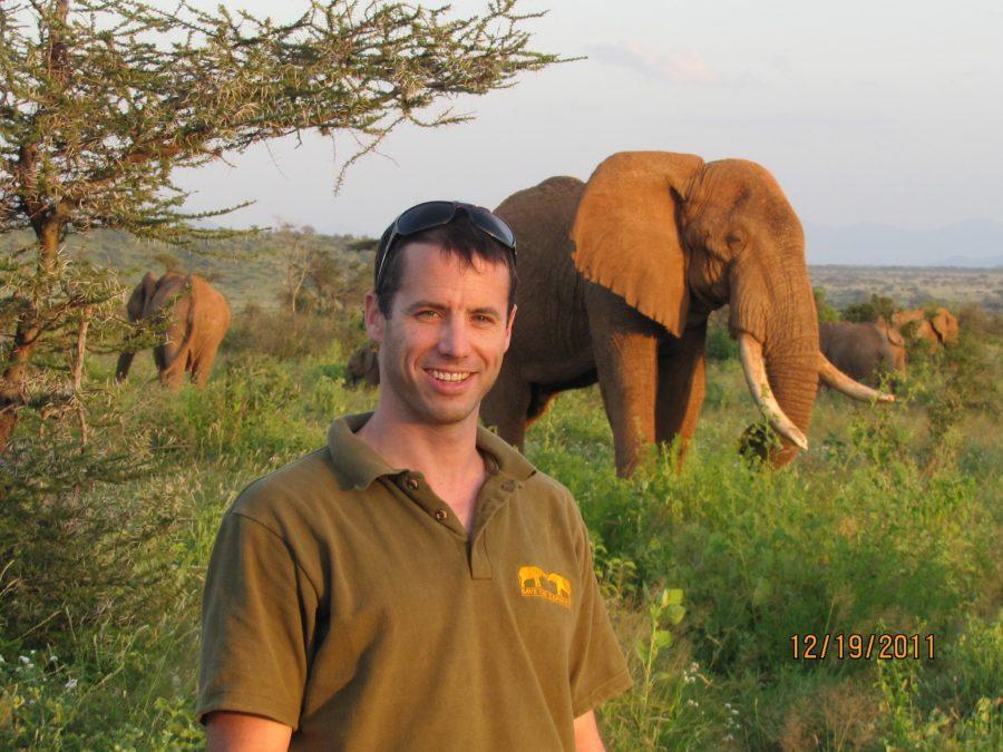 George Wittmyer studied elephant social structures in Kenya for 16 years. Photo Courtesy of George Wittmyer