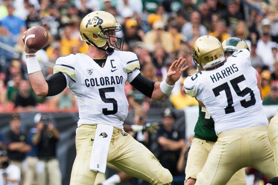 Colorado State and CU Boulder face off in the annual Rocky Mountain Showdown. Photo by Hunter Thompson