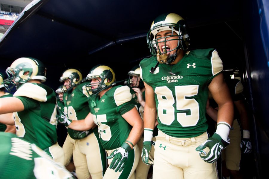 Colorado State and CU Boulder face off in the annual Rocky Mountain Showdown. Photo by Hunter Thompson