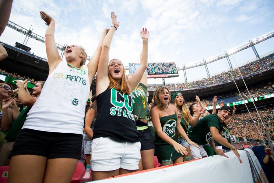 Colorado State and CU Boulder face off in the annual Rocky Mountain Showdown. Photo by Hunter Thompson