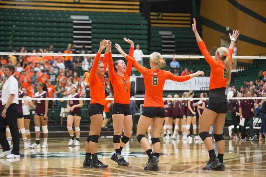 CSU Volleyball Defeats Texas A&M 3-0