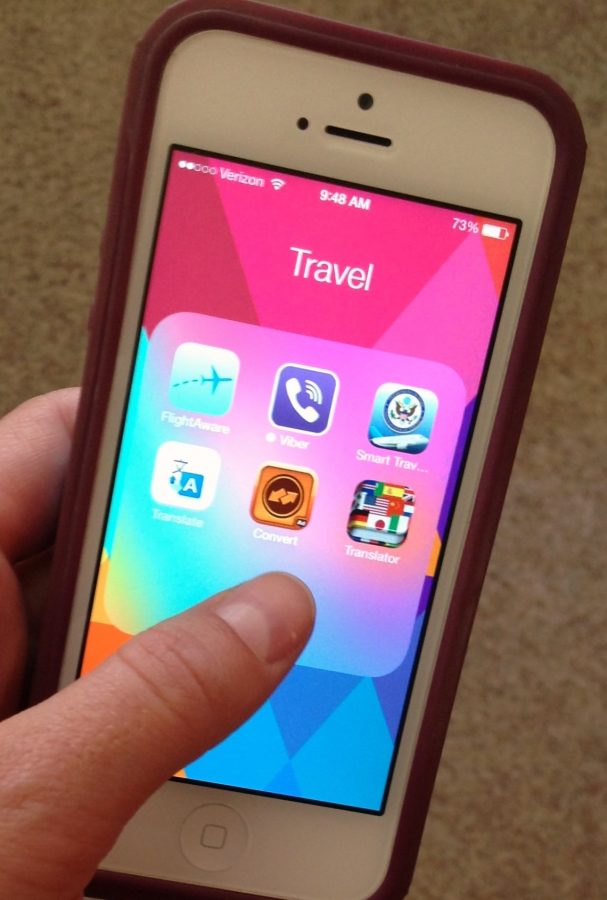 iPhone travel apps. (Photo by Lauren Klamm)