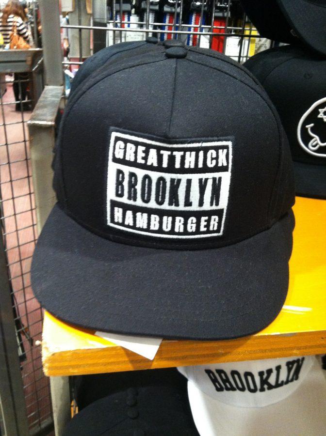 Come abroad, because you won't find head-scratching hats like this one in the States!
