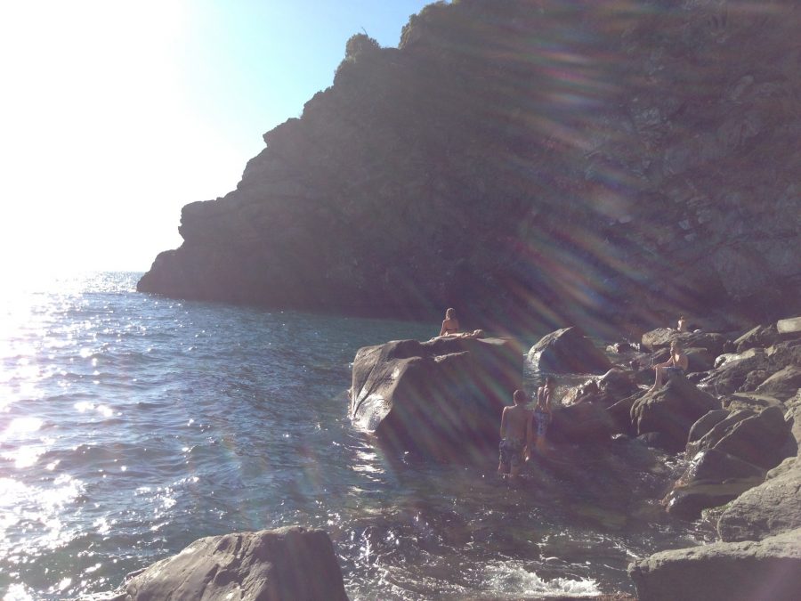Small swimming cove in Corniglia, Italy. (Photo by Lauren Klamm)