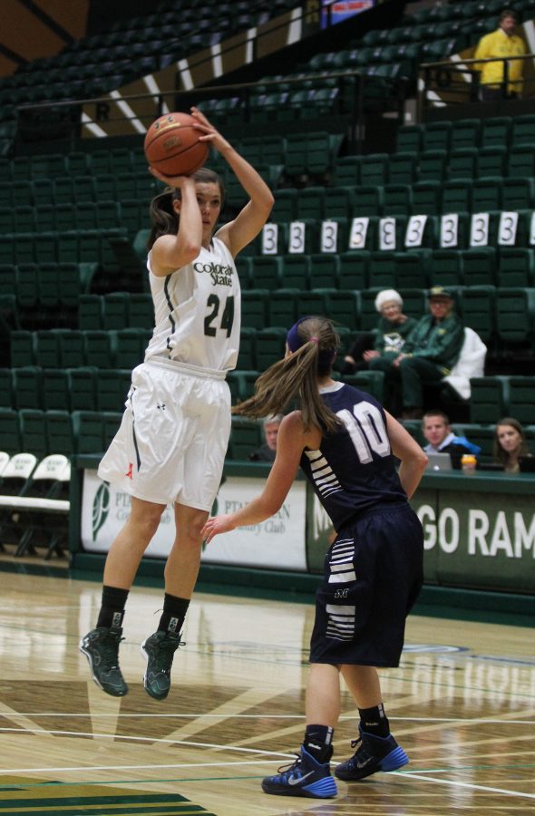 The Rams win over Mines 95-47 during a Women's Basketball exhibition held at Moby Monday night. The Rams look forward to a promising season.