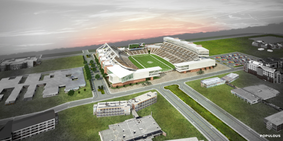 On-campus stadium plan revised, more classrooms added