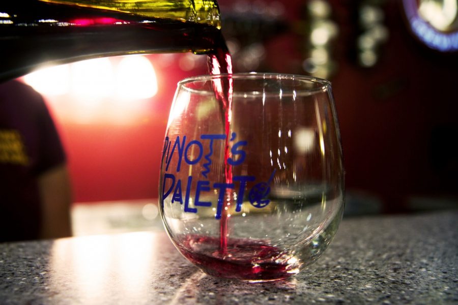 Pinot's Palette, located on the corner of Mountian and Mason in Old Town, pairs wine and beer with art resulting in an evening of laughter and creative release. The selection of alcohol ranges from sweet white wines to dark locally made red wines, and New Belgium IPAs to mimosas on Sundays.