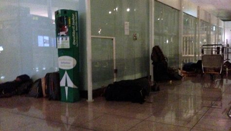 The half a dozen other people sleeping in the airport. (Photo by Lauren Klamm)