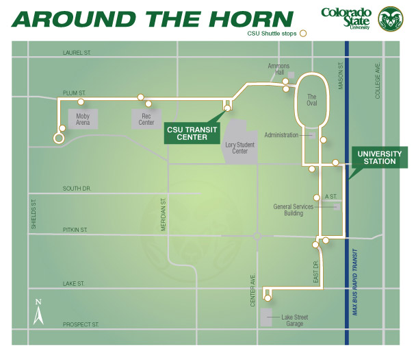 Map of the 14 stops Around the Horn makes. (Photo Credits: Colorado State University)