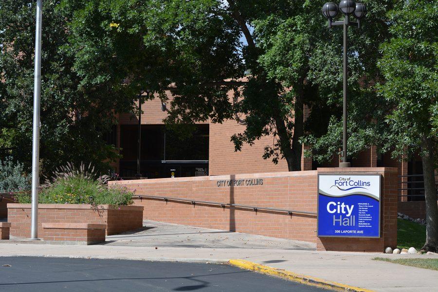 The Fort Collins City Hall handles with many issues involving illegal camping. Recently, there have been several meetings to discuss the topic. (Photo Credit: Megan Fischer)