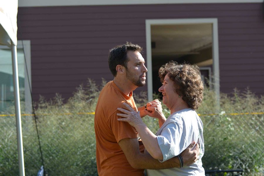 Mike Prentiss and Peggy Christiansen dance to the music being played at the Xaniscape festival. The festival featured several local bands and vendors. (Photo Credit: Megan Fischer)