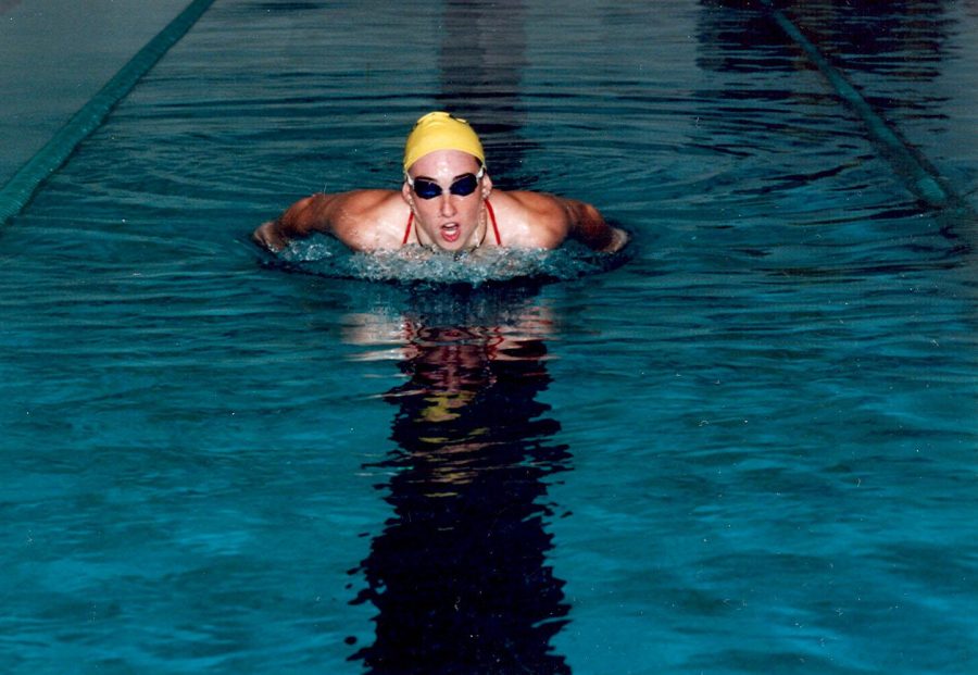 Olympic gold medalist Amy Van Dyken-Rouen swam for CSU during here years at the university. (Photo courtesy of CSU Athletics)