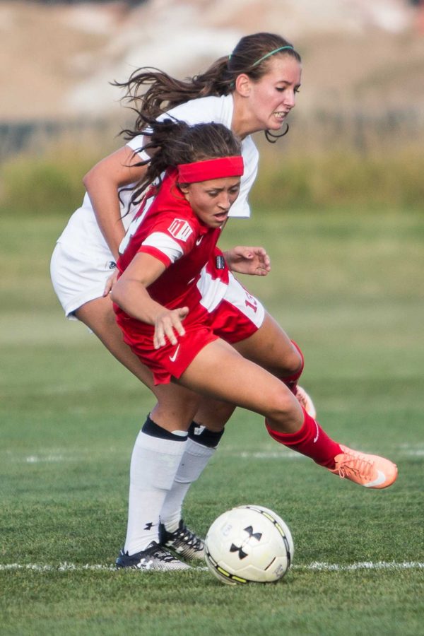 Kasey Dietrich

CSUs Kasey Dietrch gets fouls UNLVs Dakota Blazak, which resulted in a penalty kick. The Rams lost to the Rebels 1-0 on Friday afternoon.
