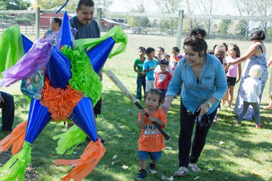 Students and community members gather for a barbeque at Lee Martinez Park on September 20. This event marked the first of many events hosted by El Centro for Hispanic Heritage month.