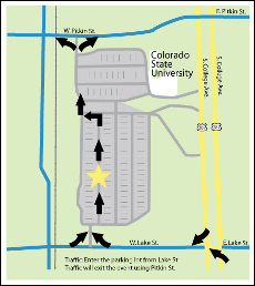 Event map courtesy of the City of Fort Collins. 