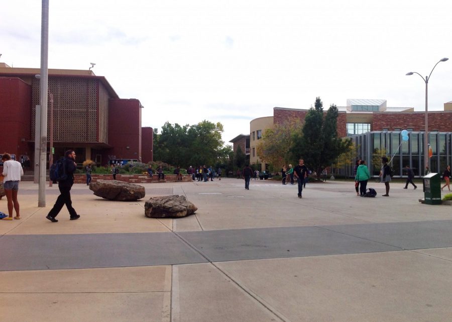 The Lory Student Center Plaza. (Photo by Katie Schmidt)