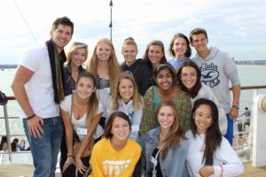 CSU Students embark from England at the beginning of their Semester at Sea journey. (Photo credits: Hannah Adams)