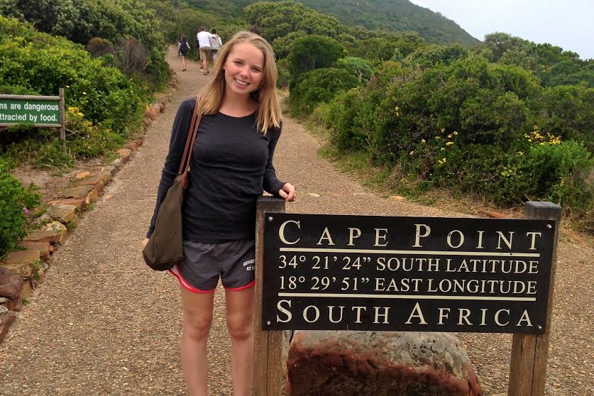 Maia Griswold on her Semester at Sea trip in South Africa. (photo credit: Maia Griswold)