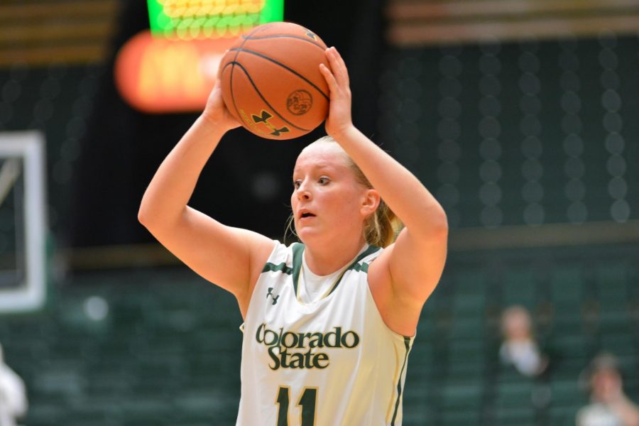 Colorado State guard Gritt Ryder was named the Mountain West women's basketball player of the week Monday. (Photo by Keegan Pope)