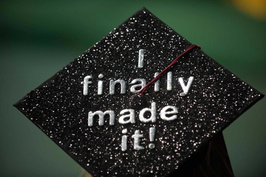 Although CSU discourages students from decorating their graduation caps, you may want to decorate your cap after graduation as a memento of your time at CSU. Photo courtesy of CSU Creative Services. 