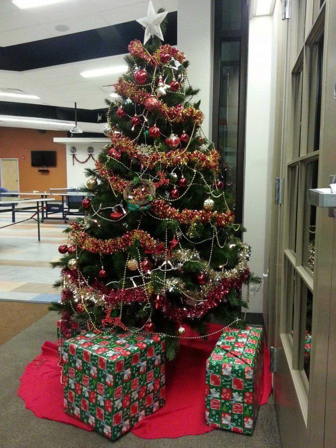 The Christmas tree at International House on December 25th, 2014