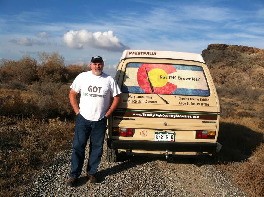 Greg Morrison, the owner of Totally High Country Brownies, describes Bud the Volkswagen Vanagon as all tricked out. Photo courtesy of Morrison. 