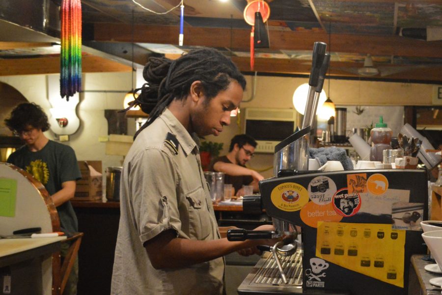 The baristas at the Alleycat Cafe tell a story of their own