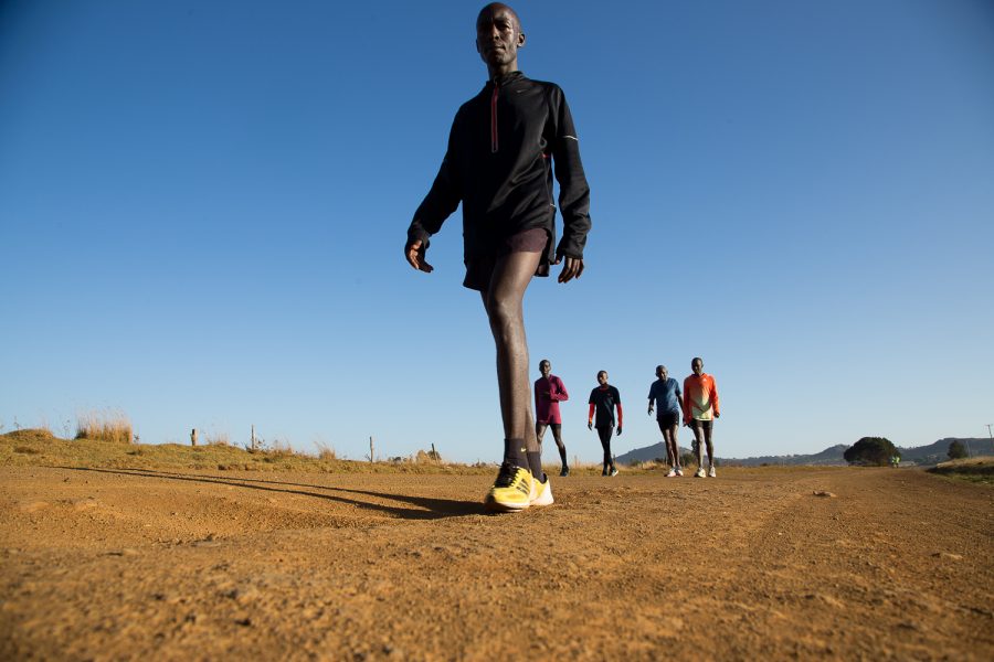 Training with Kenyan marathon runners
