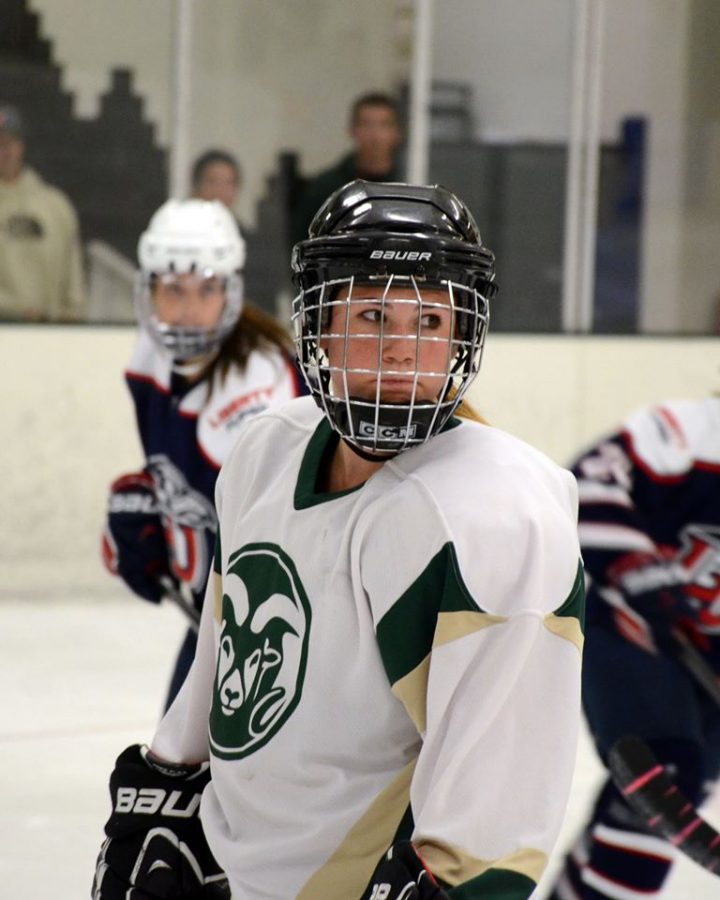 CSU womens club hockey player Molly ONeil will be competing with the United States Womens National University team February 4-14. (Photo by Joey Maestas)
