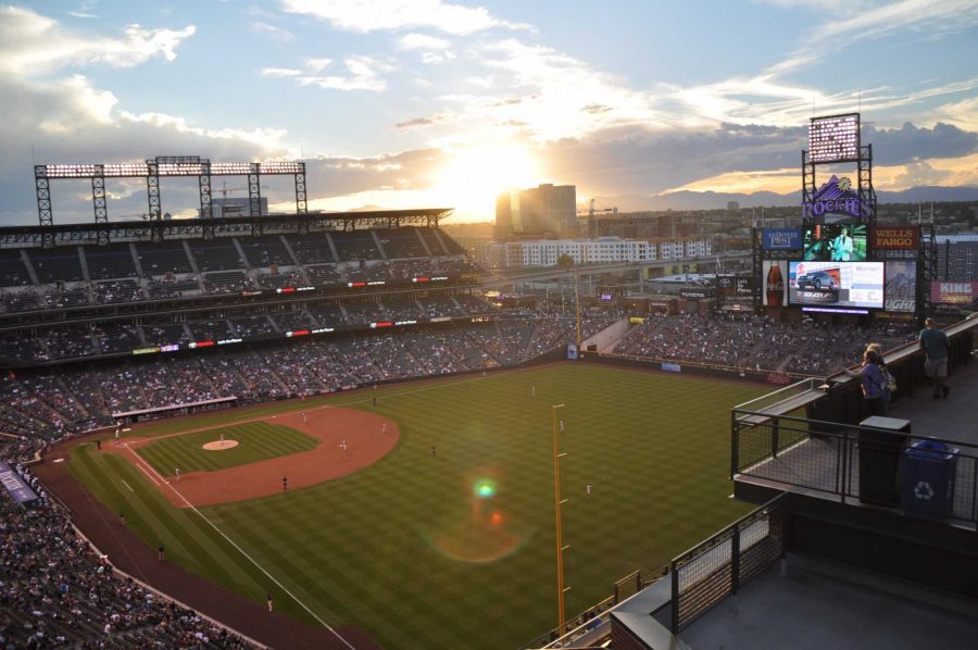 Coors Field at Sunset. 
Photo By: Mikaela Antonelli
