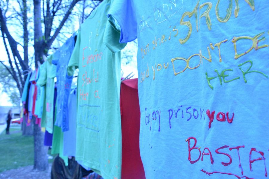 The Clothesline Project allows sexual assault survivors to express themselves. (Photo Credit: Katie Schmidt)