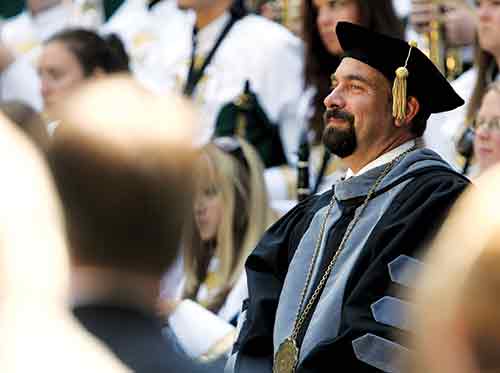 CSU President Tony Frank at graduation. (Collegian File Photo. )