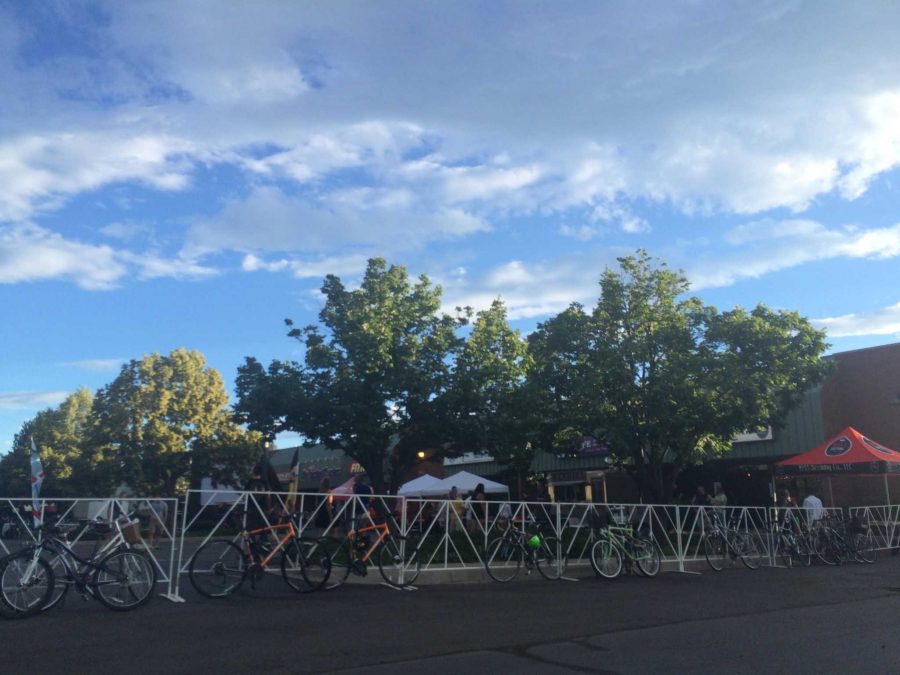 Local businesses host first bike-in movie