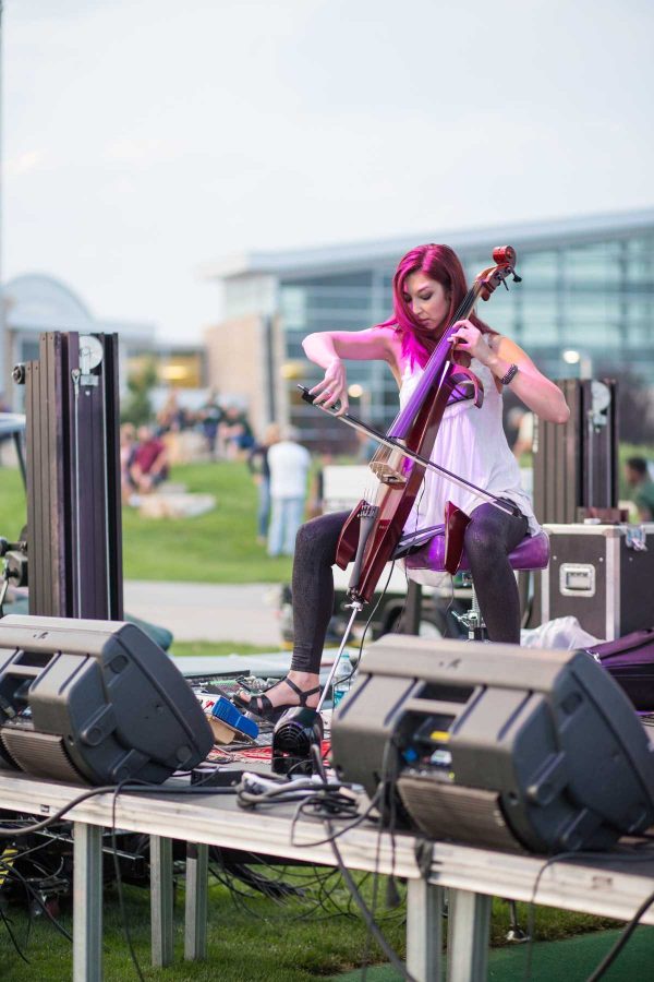 Ram Welcome 2015: A musician performs a live concert at the Ram Welcome Carnival. The carnival now features live entertainment as a central part of Ramapalooza. 