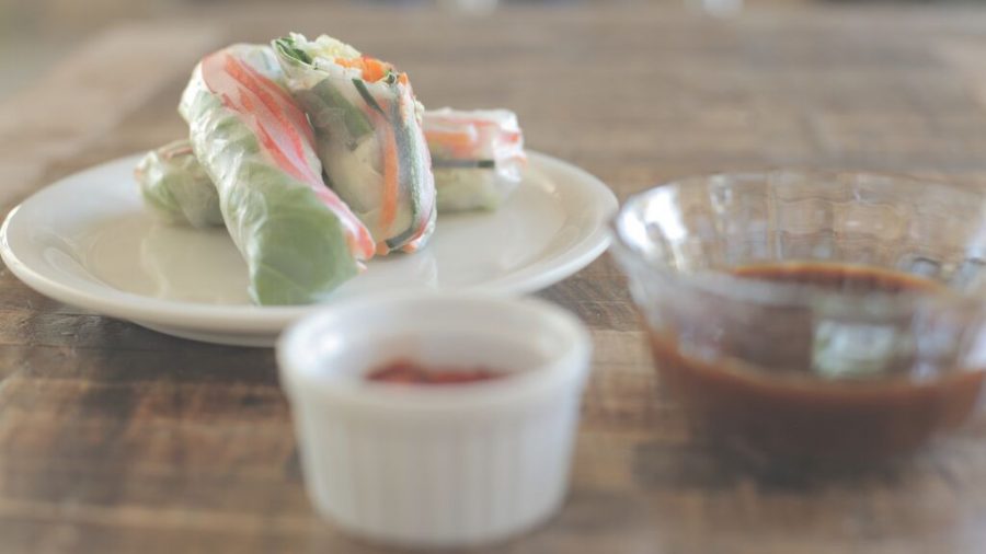 Vegan spring rolls will be available at the Durrell Dining Center in the fall